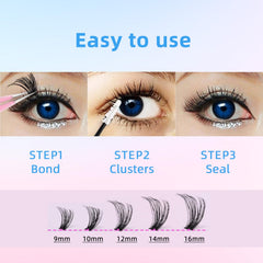 Kraeci lash sealant provides a dry finish for a clean look.