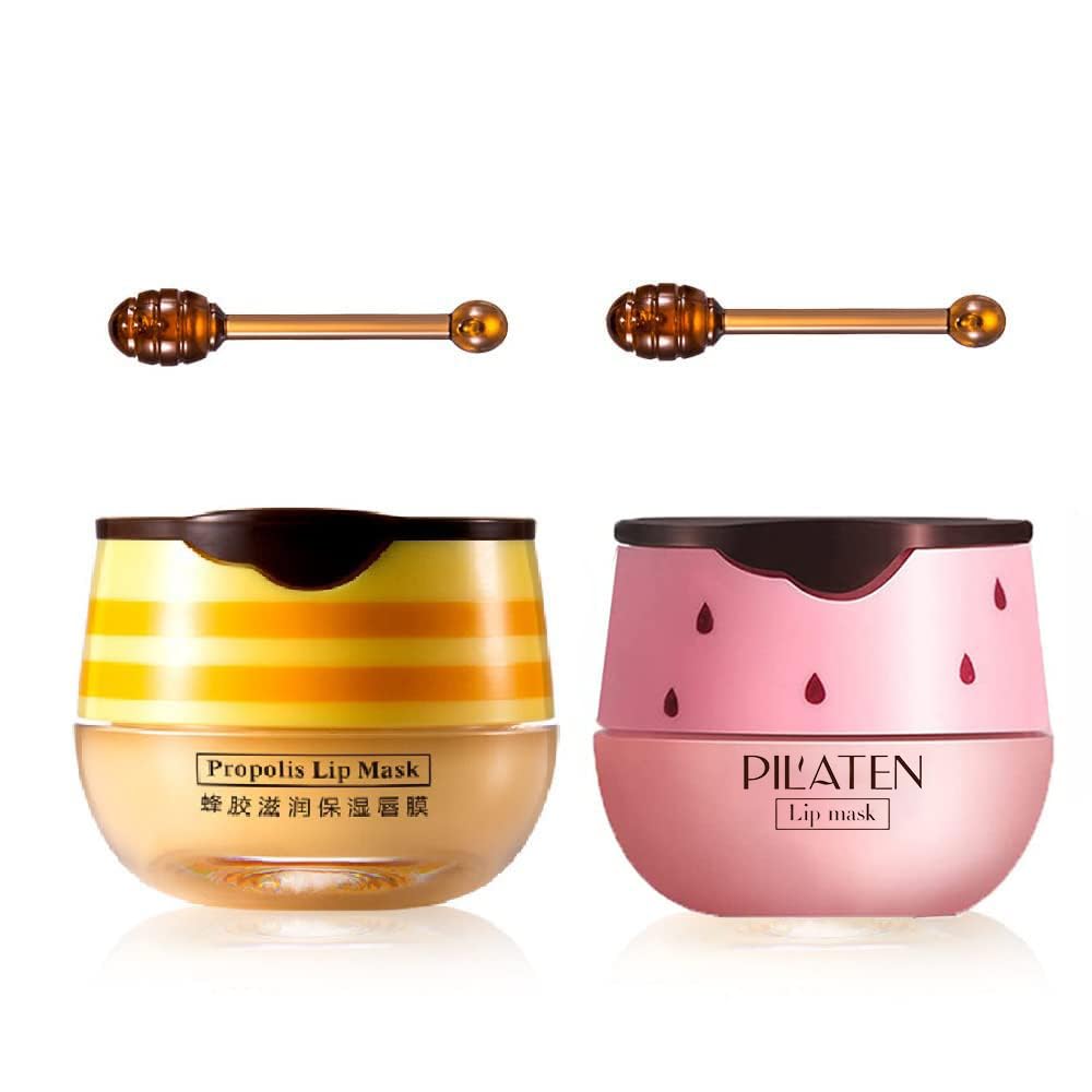 Krajiyya bee balm honey pot lip mask for daily hydration care