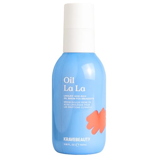KraveBeauty Jumbo Oil La La serum bottle promotes balanced sebum and hydration