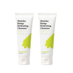 KraveBeauty Matcha Hemp Hydrating Cleanser Duo bottles for daily, gentle cleansing.