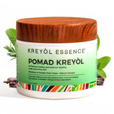 Kreyol Essence Scalp Care Pomad bottle with rosemary peppermint, supporting detox and hydration.