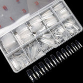 Krofaue 500pcs clear nail tips for versatile gel, acrylic, and dip applications