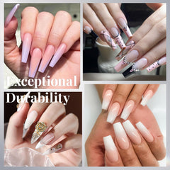 krofaue clear French nail tips for clean, elegant manicures