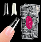 krofaue coffin nail tips 1200pcs box for easy selection and storage