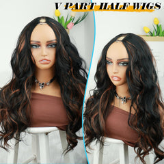 KRSI glueless clip-in wig closeup shows easy, secure wear.