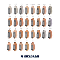 Kryolan TV Paint Stick TV White creates bright, long-lasting matte base.
