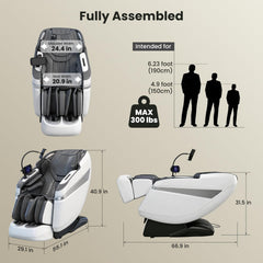 KTENTITO sonic-resonance-technology delivers harmonized rollers for a spa-like back massage.