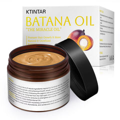 Ktintar Batana Oil texture close-up highlighting unrefined formula for damaged strands