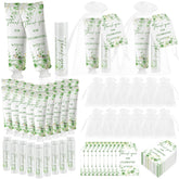 Kuabiz 30-piece hand cream and lip balm kit for elegant wedding favors.