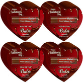 Kuabiz Valentines lip balm chocolate flavor in a sleek tube for daily moisturization