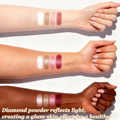 Kubot Eye & Cheek Palette matte and shimmer shades for versatile looks.