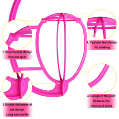 Kuklipjim wig hanger with hat display keeps caps organized and ready.