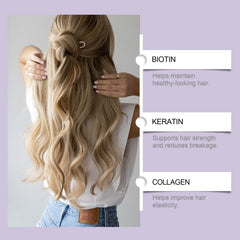 KunMan Biotin Argan Oil conditioning closeup emphasizing moisture