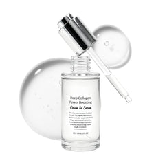 KunMan Deep Collagen Cream-Serum texture close-up for a smooth skin look