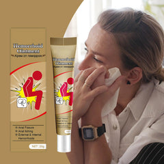 Kunnozz hemorrhoid cream tube with extension tip enables clean, hands-free application.