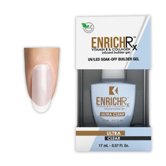 KUPA GelFinity ENRICHRx Ultra Clear bottle ready for use in nail structure building