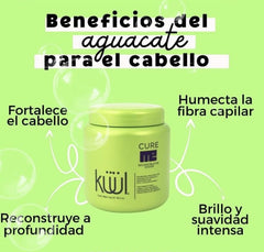 Kuul Cure Me Reconstructor adds shine and manageability to hair.