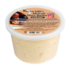Kuza Shea Butter Borututu jar close-up showing creamy texture for multi-use hydration