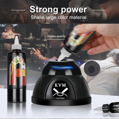 KVM Mini Vortex Mixer suited for tattoo inks and cosmetic pigments.