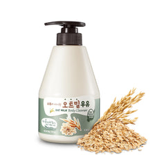 Kwailnara Oat Milk Body Wash bottle front for nourished, comfortable skin after shower