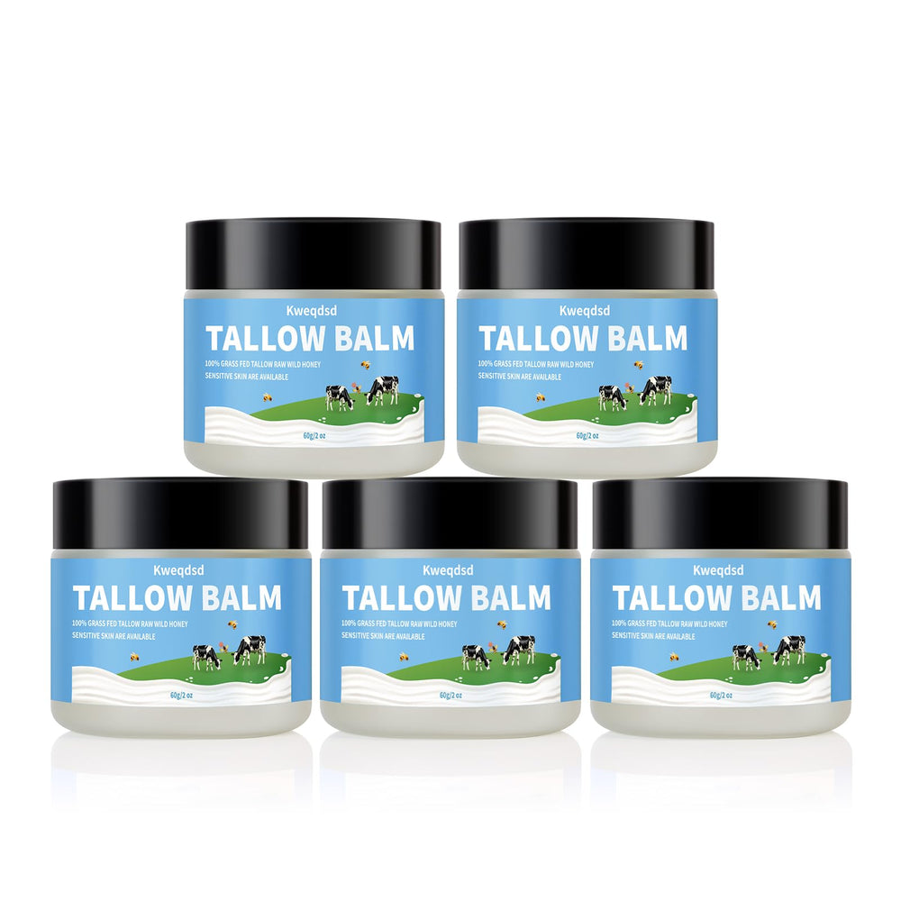 Kweqdsd beef tallow balm 5-pack for all-day moisturization