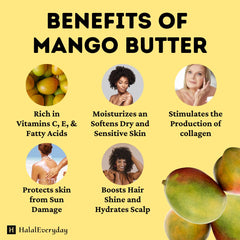 Kyabo mango butter raw unrefined label highlights organic quality.