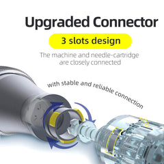 KYRFNCE 16-pin cartridge close-up showing sterile single-use design for safe home skincare.