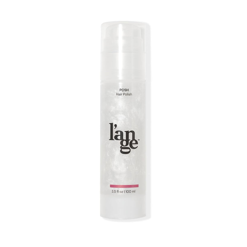 L'ANGE HAIR Posh Hair Polish bottle close-up showing conditioning and shine benefits.