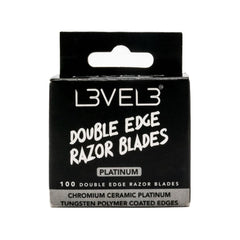 L3 double edge razor blades with platinum coating for a precise, smooth shave.
