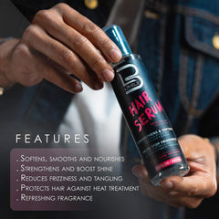 L3 Level 3 Hair Serum pump application for quick detangling before styling