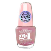 L.A. COLORS Glazed Gel Polish Eternal Glow close-up highlights glossy shine for chic nails