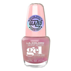 L.A. COLORS Glazed Gel Polish Eternal Glow close-up highlights glossy shine for chic nails
