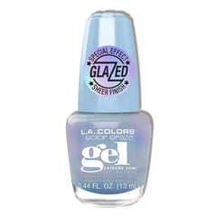 L.A. COLORS Glass Slippers glazed gel polish delivers vibrant color and high-shine nails.