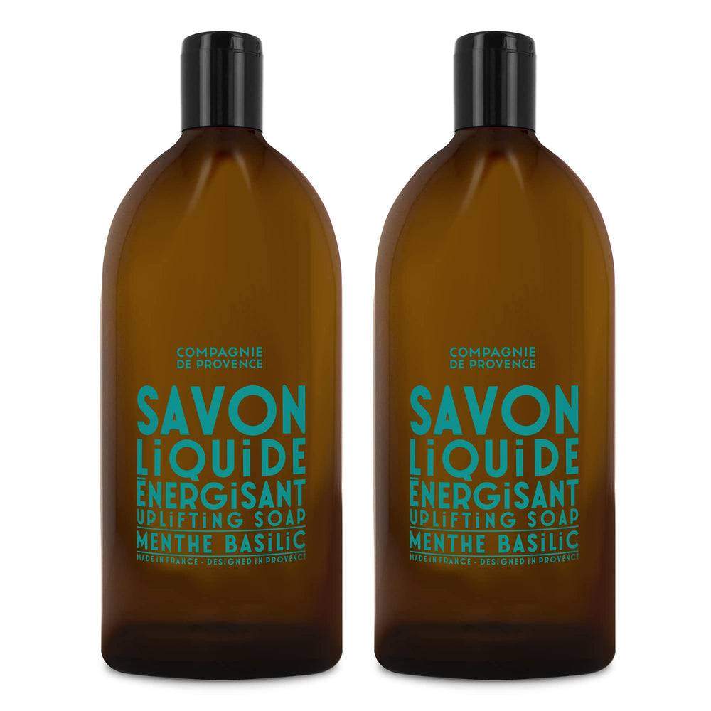La Compagnie de Provence refill bottles for easy, eco-friendly hand care refills.