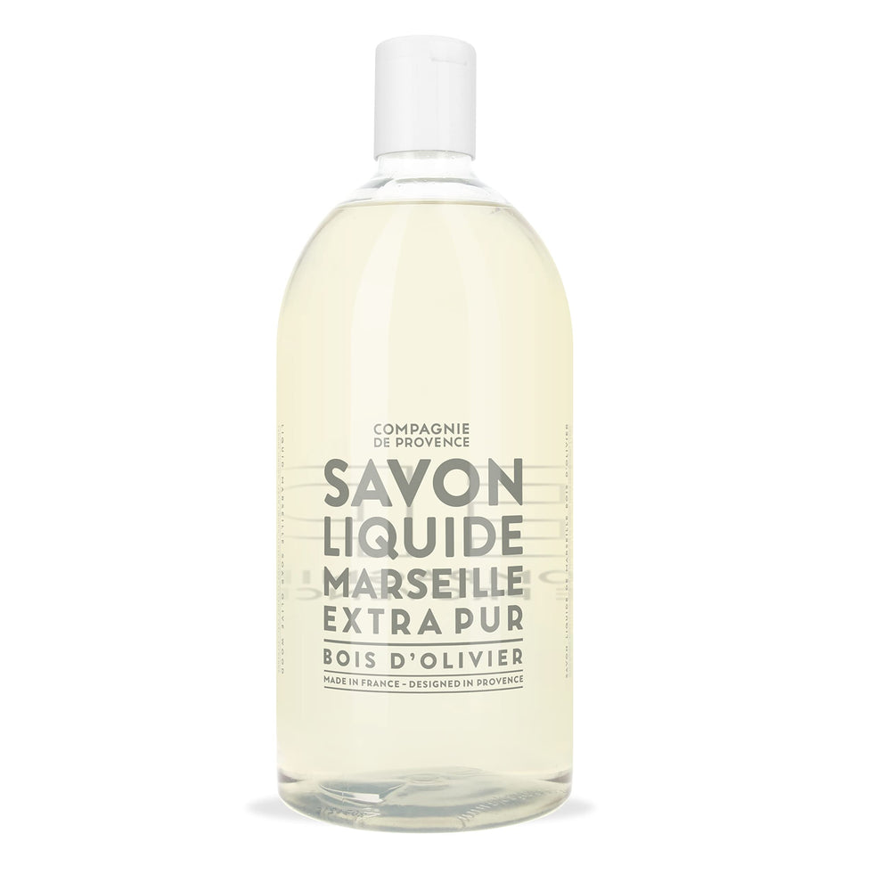 La Compagnie de Provence olive wood refill bottle for hands and body cleanse