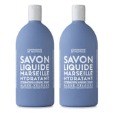 La Compagnie de Provence refill bottle for Velvet Seaweed soap, easy refills and waste reduction.