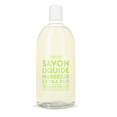 La Compagnie de Provence Verbena bottle front for refill-friendly packaging.