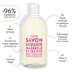 Wild Rose fragrance highlighting fresh rose petals for luxurious kitchen and bath routine.