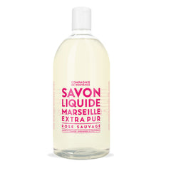 La Compagnie de Provence Wild Rose liquid soap bottle ready for refill and everyday hand care.