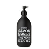 La Compagnie de Provence Black Tea liquid soap bottle with pump for luxurious hand washing.