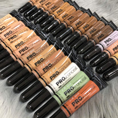 L.A. Girl HD Pro.Conceal Chestnut GC986 swatch demonstrates contour and highlight capability.