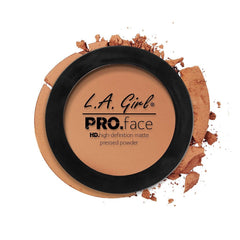 LA Girl HD Pro Matte Powder in Warm Caramel compact for a natural, long-lasting matte finish