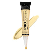 L.A. Girl Pro Conceal HD light yellow cream texture for smooth, even skin.