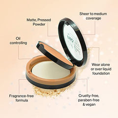 L.A. Girl Pro.Face Matte pressed powder Creamy Natural sponge for easy, buildable coverage.