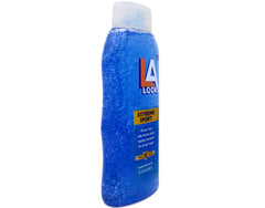 Shiny, defined hairstyle achieved with LA Looks Extreme Sport Gel.