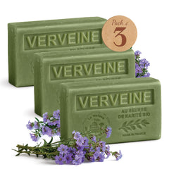 La Maison du Savon de Marseille Verbena Trio Packshot – hydrating bars for daily cleansing
