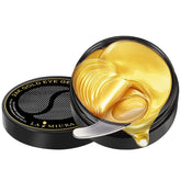 LA MIURA 24K gold under-eye patch close-up showing soothing hydration