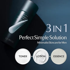 LA MUSE Homme application routine image – quick, effortless care after shaving.