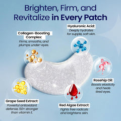 LA PURE grape seed extract eye patches support brightening and environmental defense.