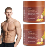 LABJD Cologne Body Butter for Men bottle shows long-lasting masculine fragrance for daily confidence